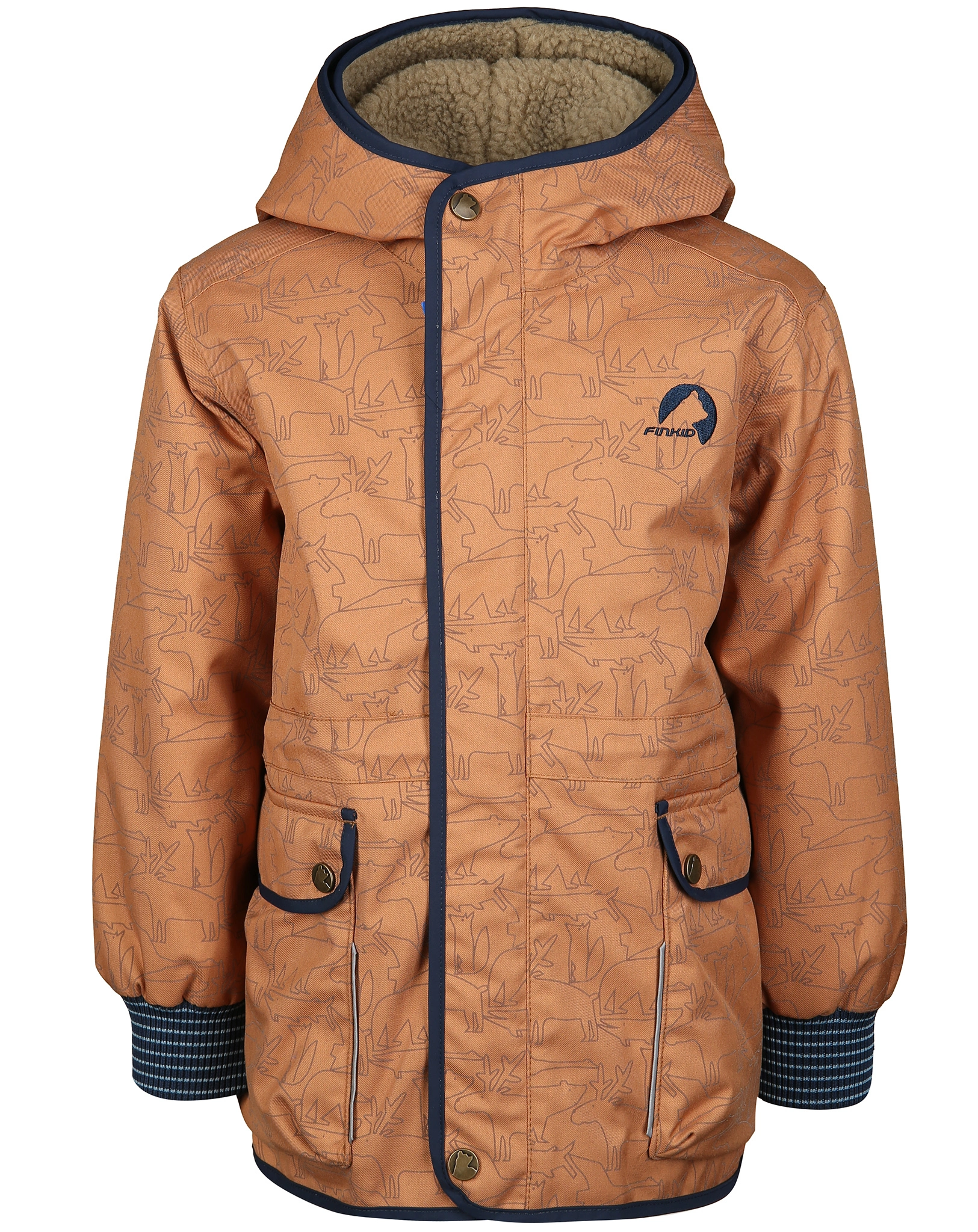 Outdoorparka 2 in 1 KAMU ICE in almond/navy