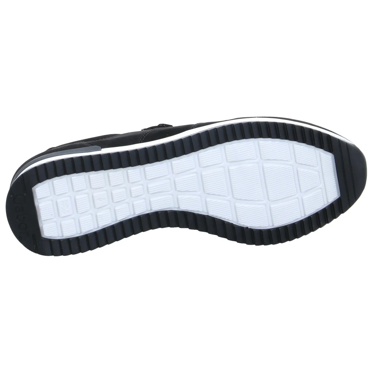 GABOR Sneaker Schwarz Leder  mit Wechselfussbett