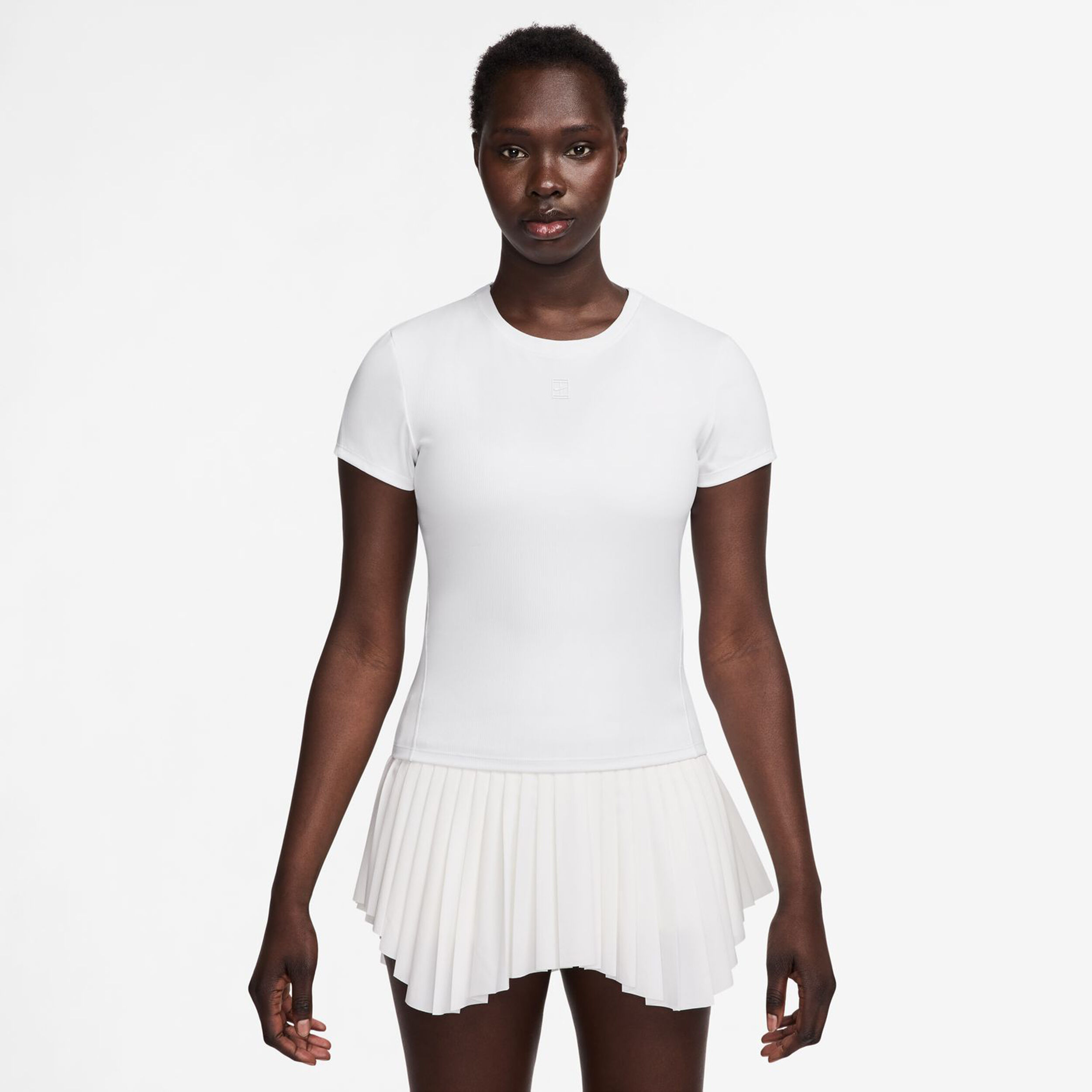 Nike Court Dri-Fit Advantage T-shirt Femmes - Blanc , Blanc
