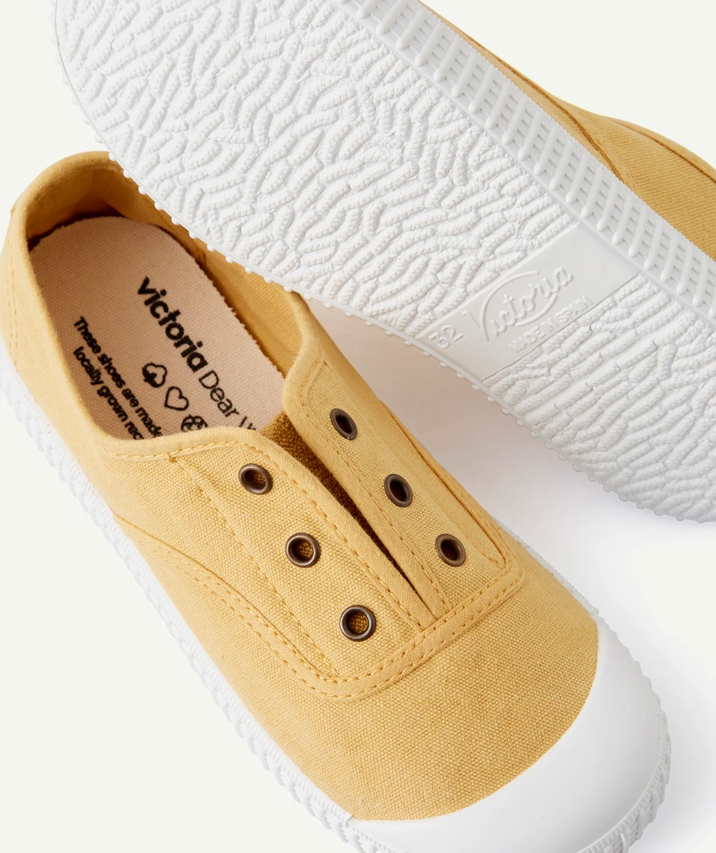 VICTORIACHAUSSURES EN TOILE DE FIBRES RECYCLÉES JAUNES