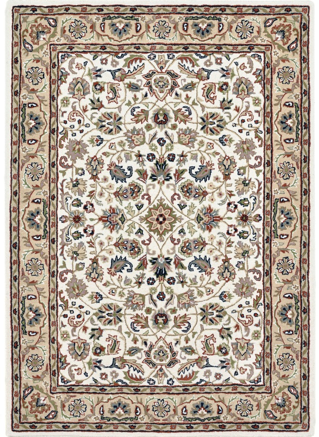 THEKO Wollteppich »Royal Orient Isfahan« rechteckig 14 mm Höhe handgetuftet, Orient-Optik, reine Wolle