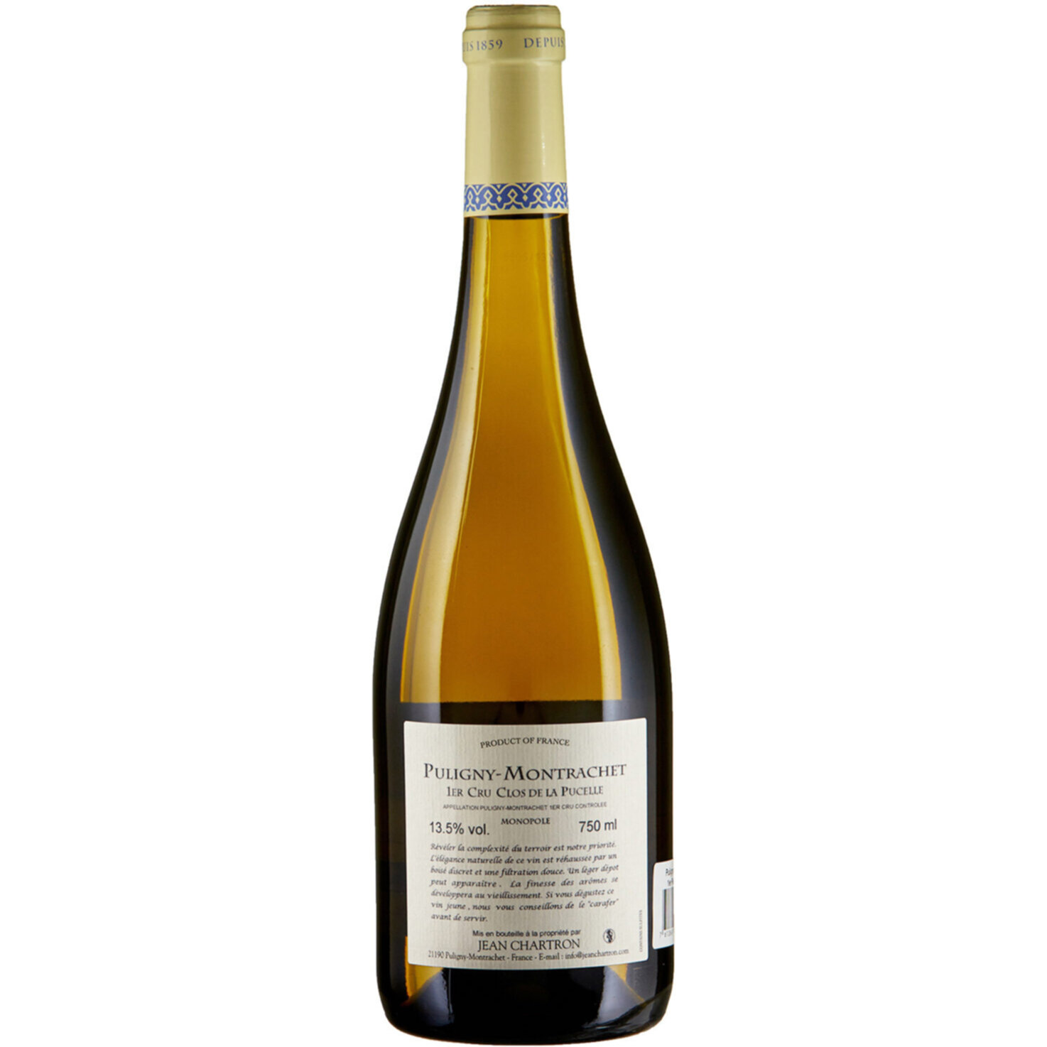 Puligny-Montrachet 1er Cru Clos de la Pucelle Monopole -75cl