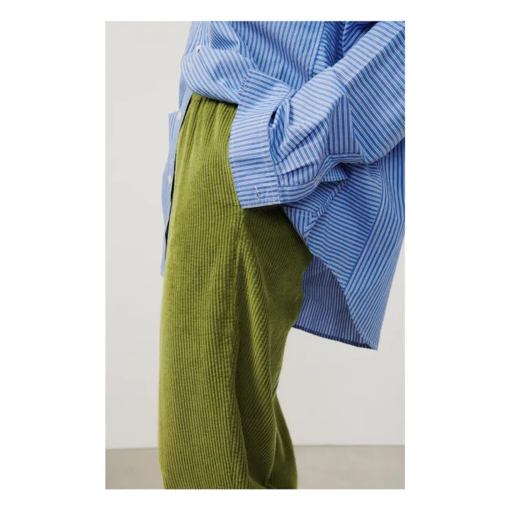 American Vintage Pantalon Velours Côtelé Padow | Vert