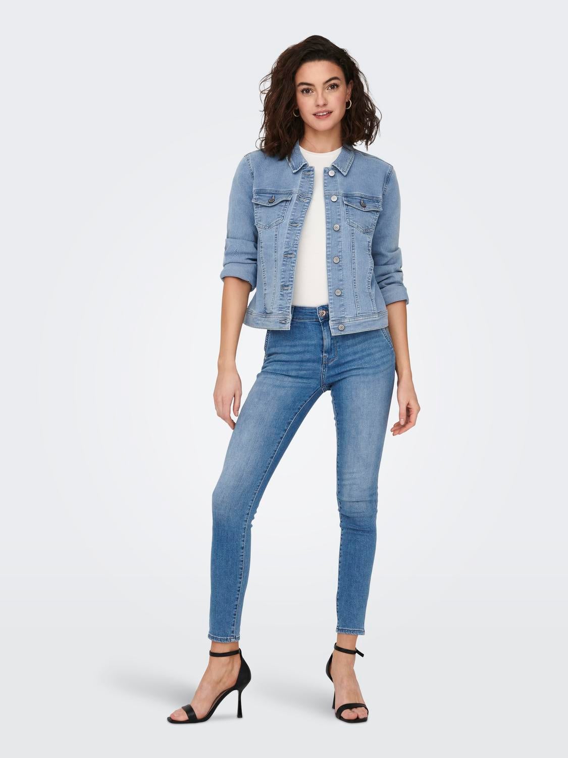 ONLWONDER Jeansjacke Light Blue Denim