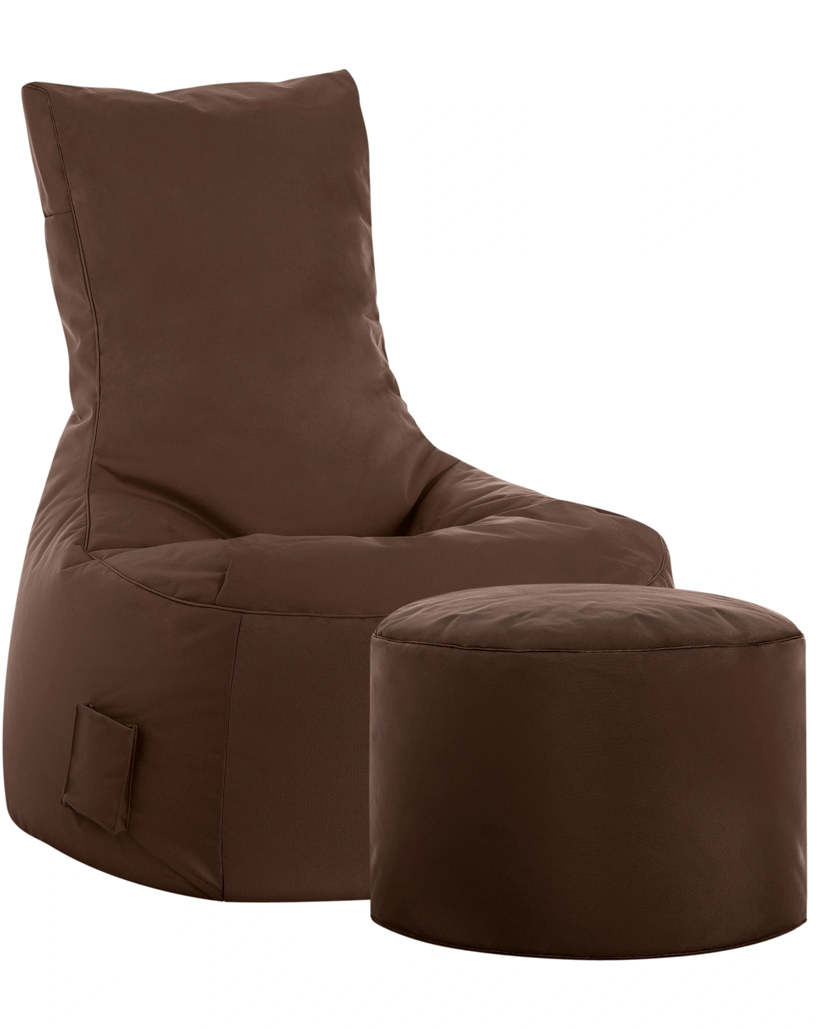 Sitzsack Set BRAVA: Swing & Dot Com (Farbe: braun)