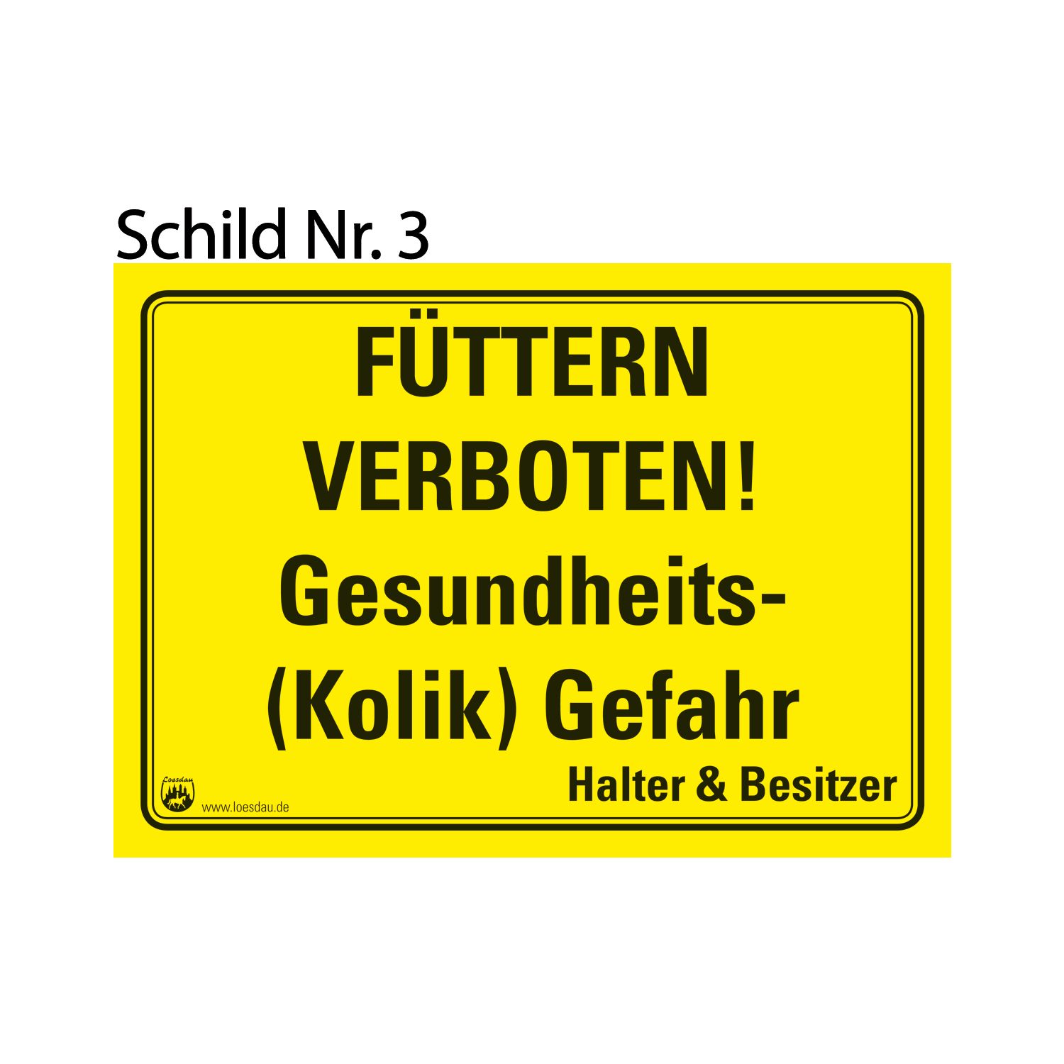 Loesdau Hinweisschild  - 1