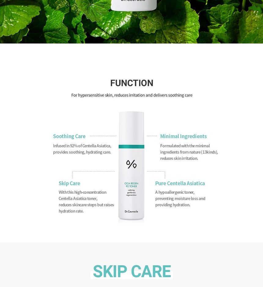 Dr. Ceuracle - Cica Regen 92 Toner