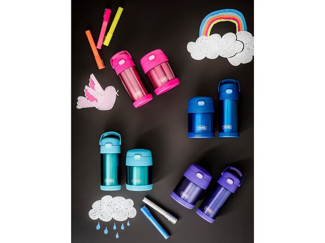 Thermos Funtainer Drikkeflaske m. sugerør 355 ml Violet
