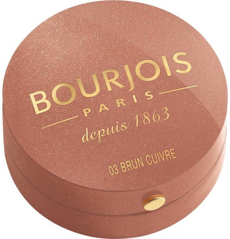 Bourjois - Little Round Pot Blush - 03 Brun Cuivré - Blush - Kleur - Transparante Textuur