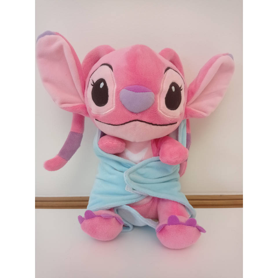 Disney Lilo & Stitch pluchen knuffel Blankee Angel met doudou - 25 cm