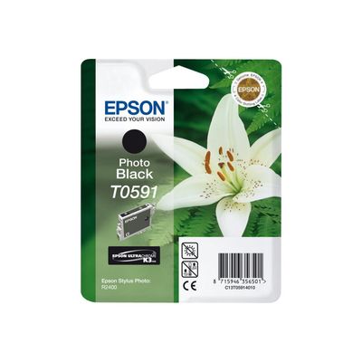 Epson T0591 Orchidée - noir photo - cartouche d'encre originale