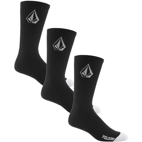Volcom Full Stone Sock 3Pk Schwarz Men FA24