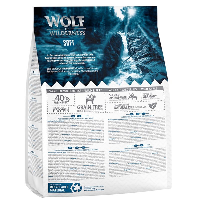 Wolf of Wilderness Soft Blue River, saumon