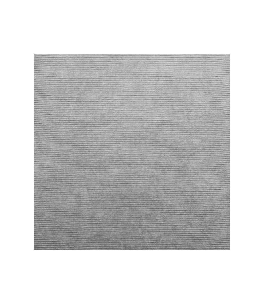 Pouf Pliable & Coffre en Velours Côtelé 76cm Gris