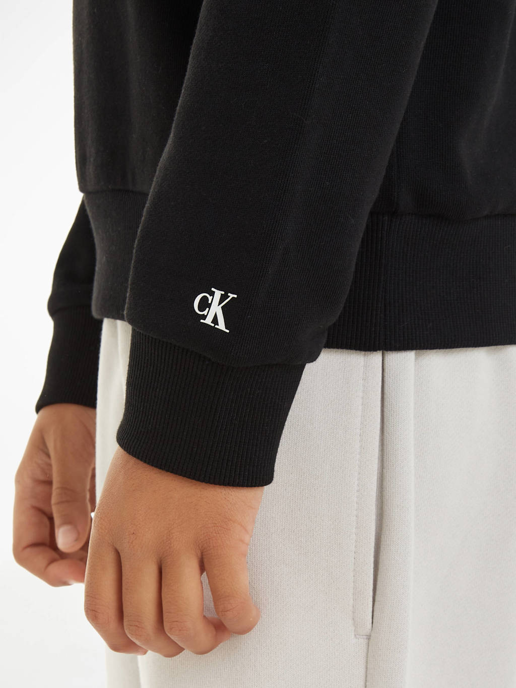 Calvin Klein sweater met logo zwart