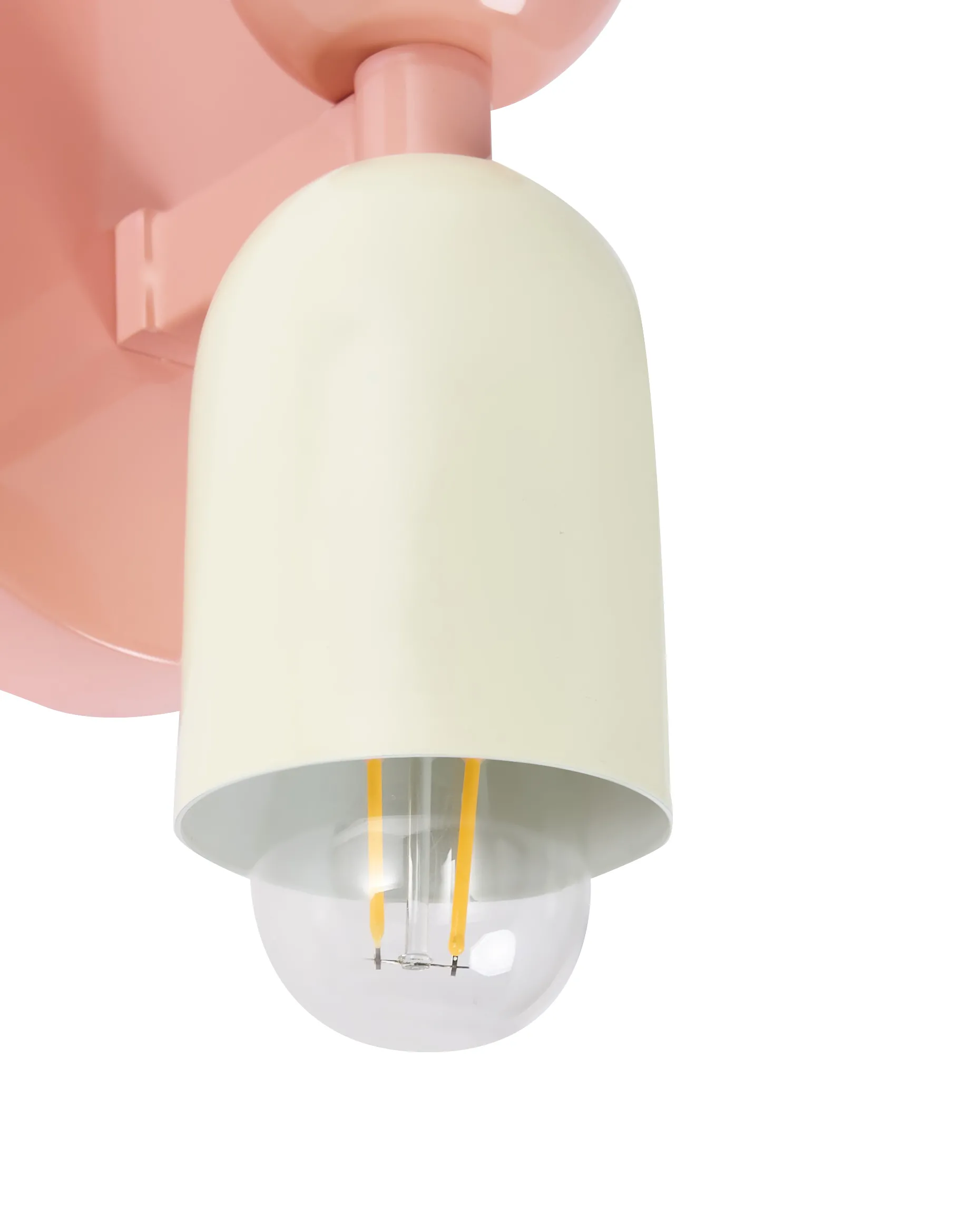 Set van 2 wandlampen TOPI Metaal Pastelroze