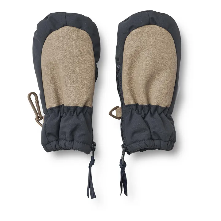 Wheat Moufles Matières Recyclées Zip | Bleu marine