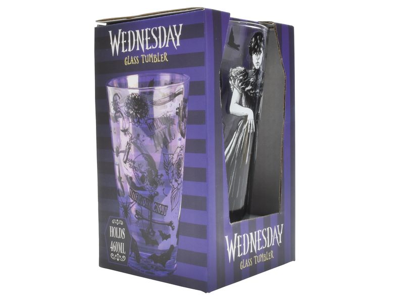 Thumbs Up! Glas Wednesday 460 ml Fanartikel aus dem Wednesday-Universum