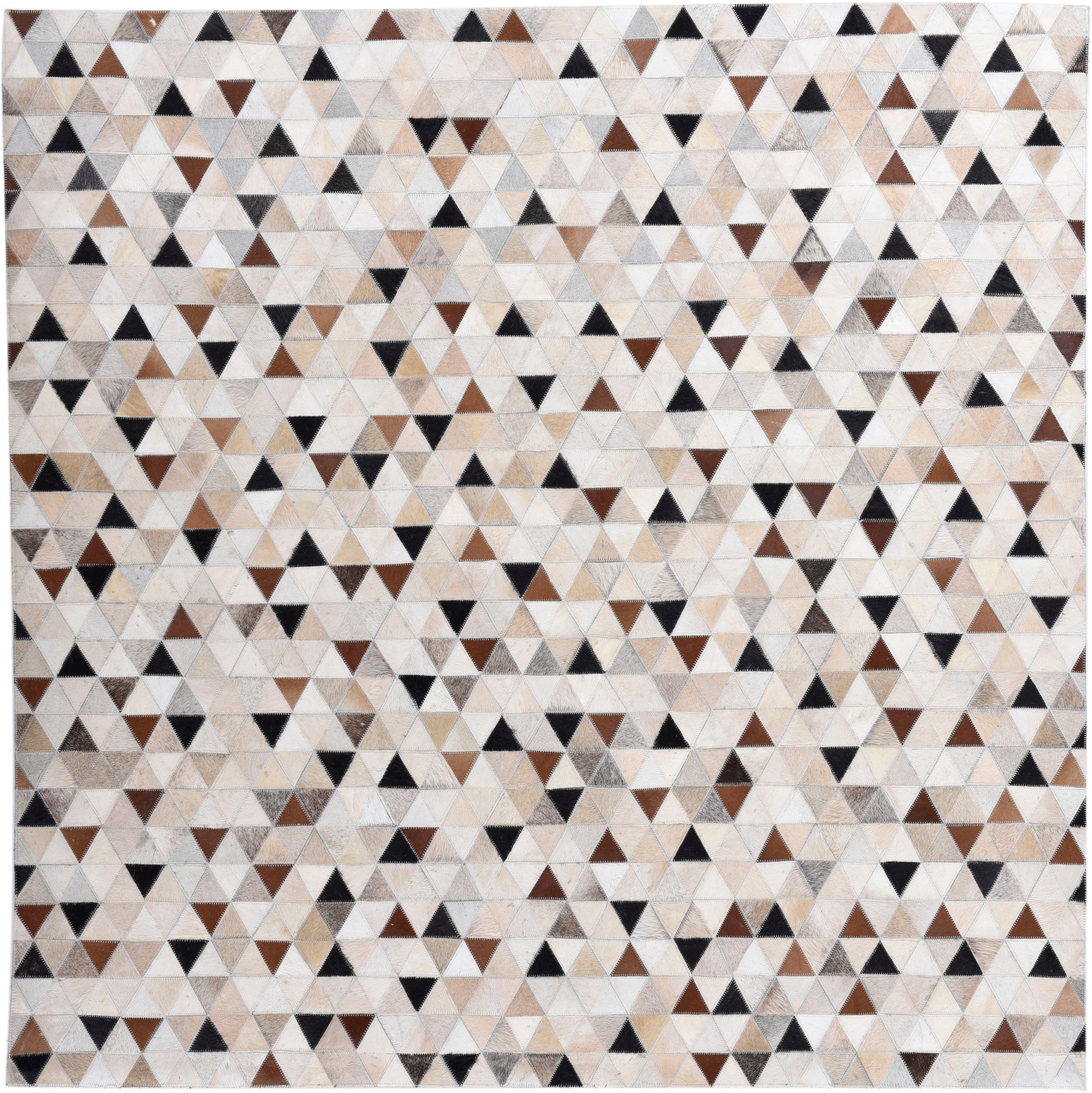 THEKO Fellteppich »Kobe« rechteckig 3 mm Höhe Patchwork, handgenäht, echtes Rinderfell in Naturtönen