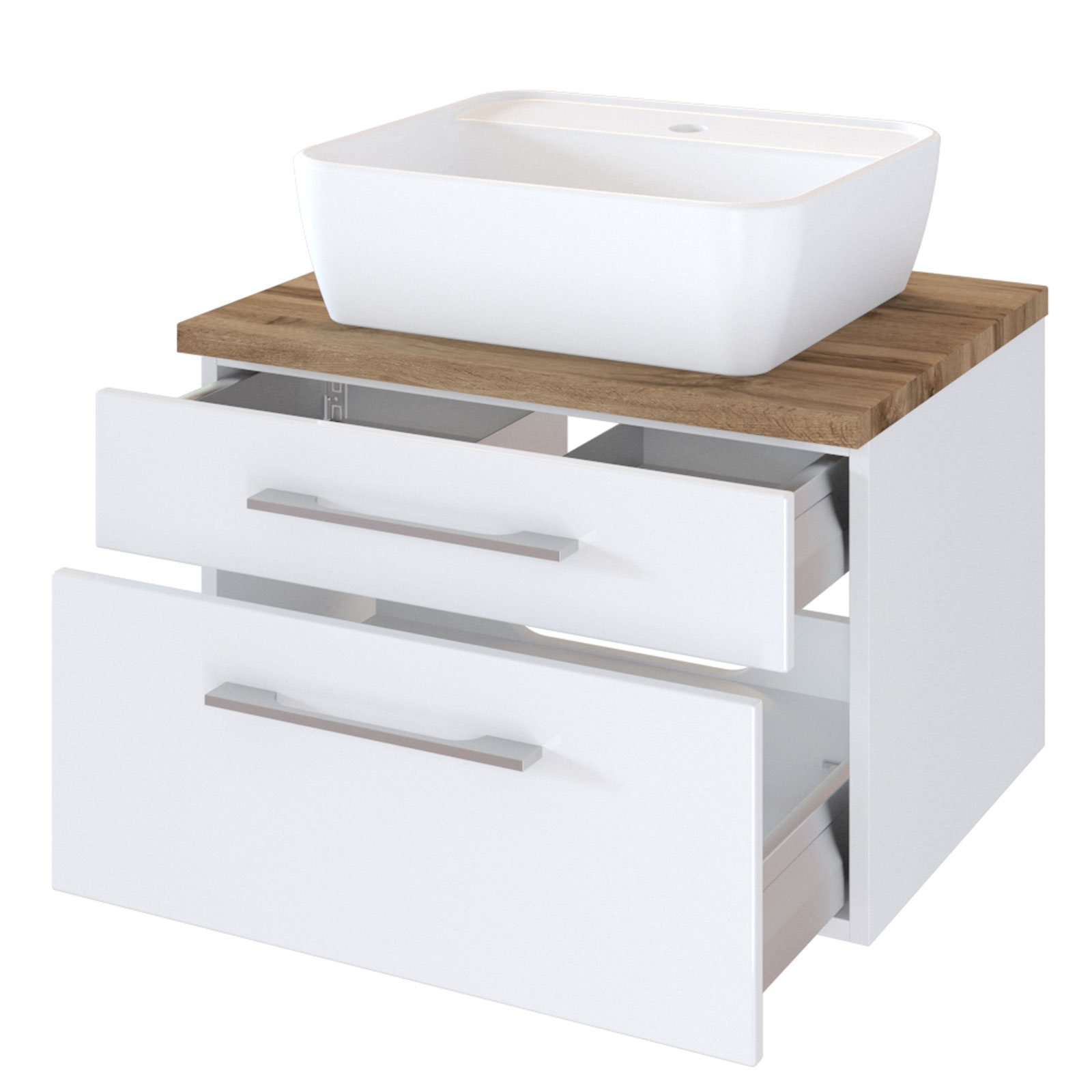 2-teiliges Badmöbel-SetDAVOS - weiß - 60 cm breit