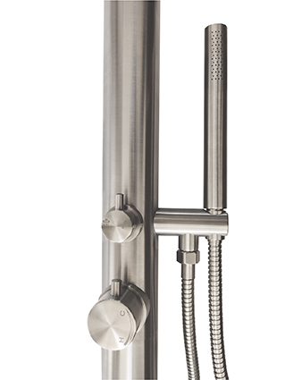 Mueller Sea buitendouche met handdouche 232cm RVS