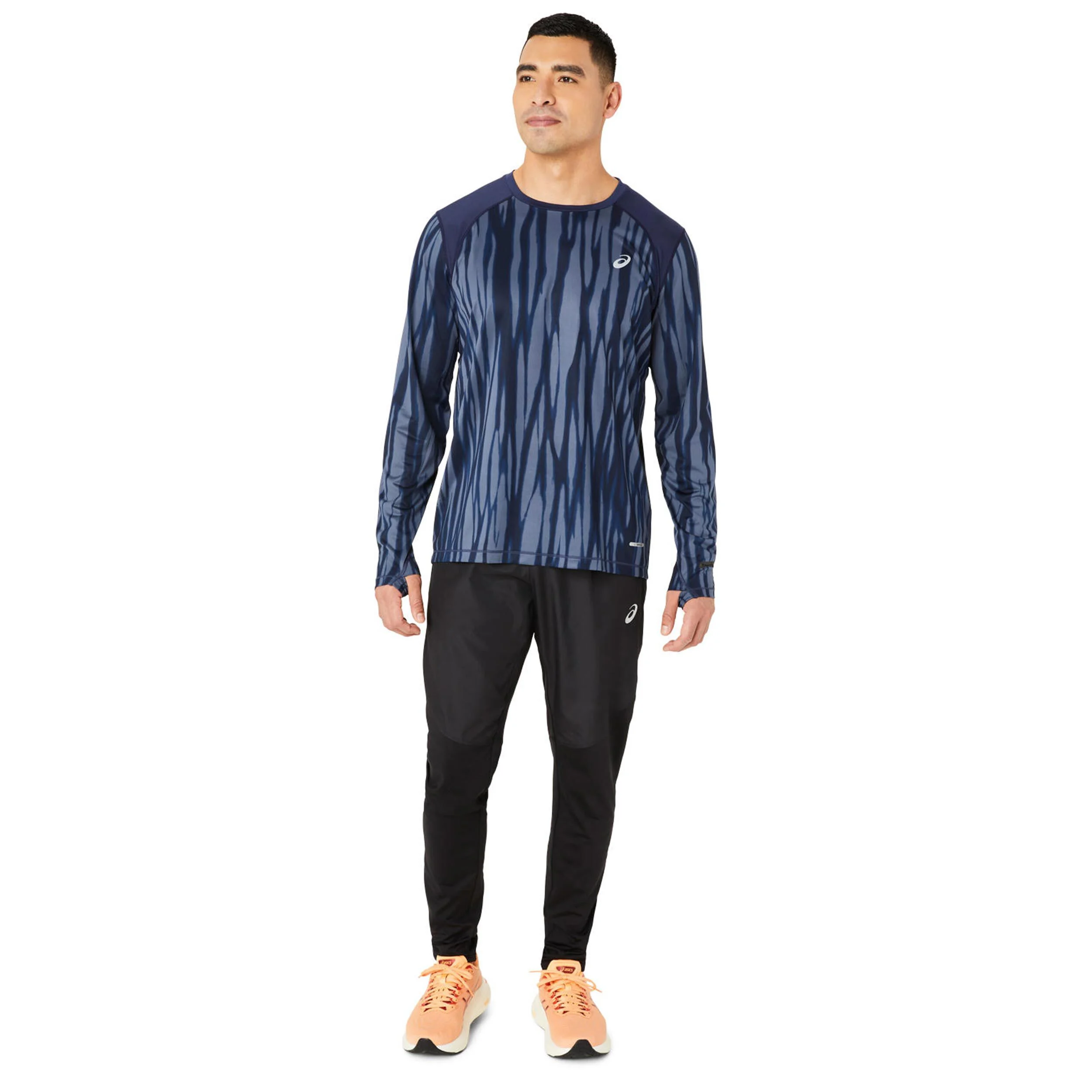 ASICS Seamless Maillot De Course Hommes - Bleu Foncé