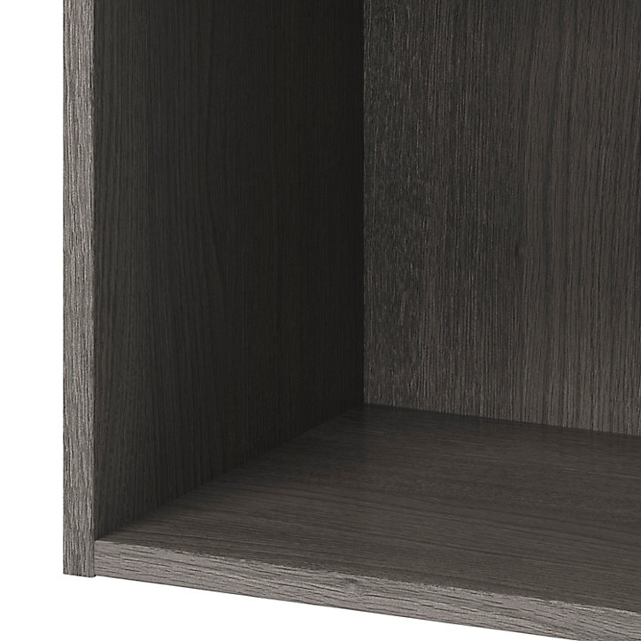 Caisson haut de cuisine ouvert GoodHome Caraway Gris H. 36 cm x l. 40 cm