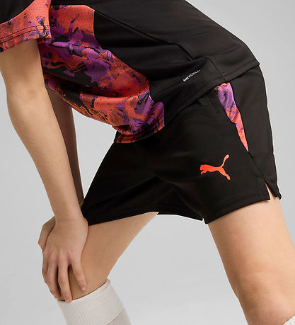 Puma Shorts - IndividualCUP Jr - Schwarz m. Print