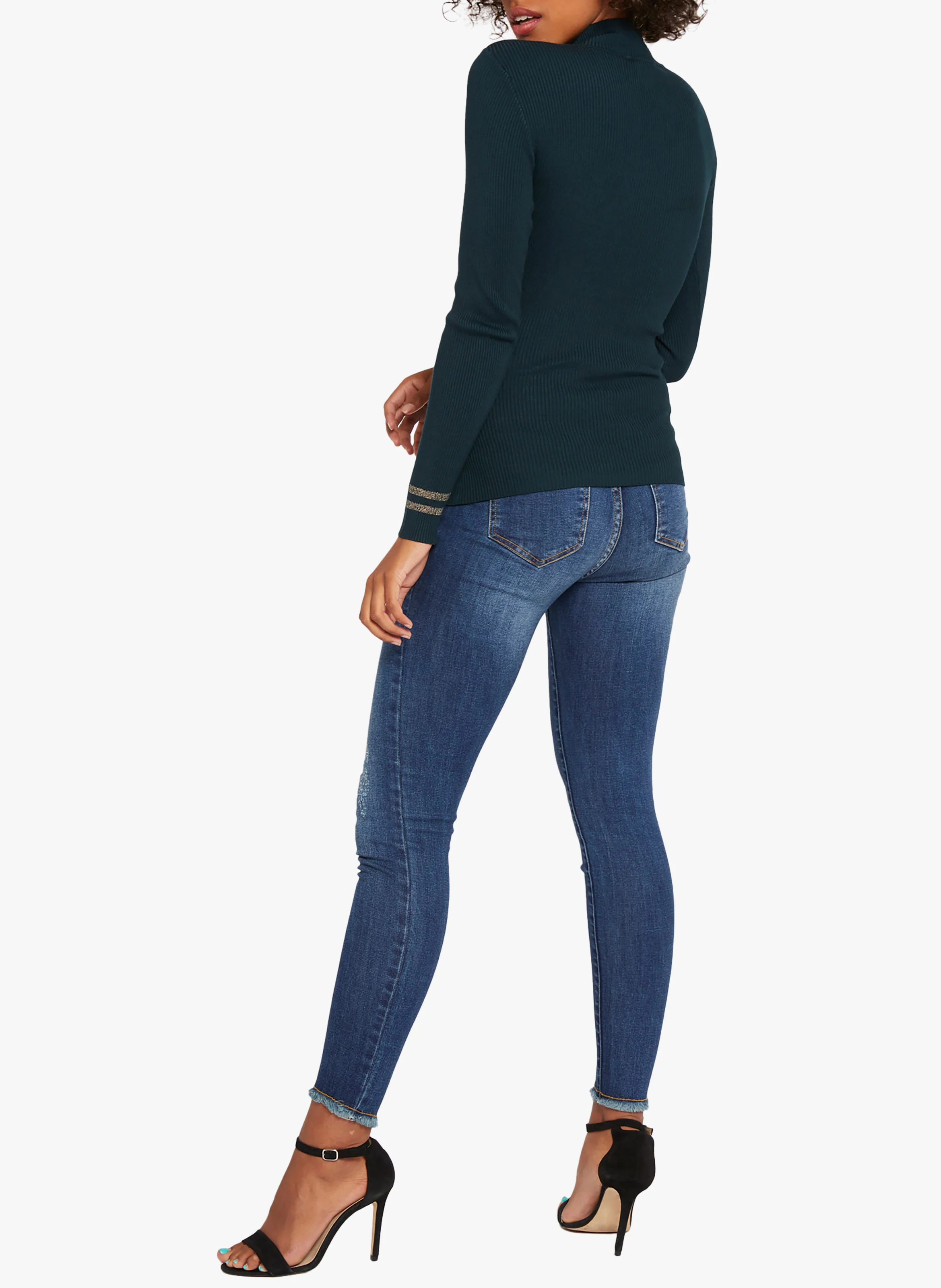 MAVAO.N - Pull col montant boutonné | Vert