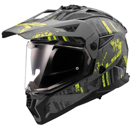 Casque LS2 MX702 PIONEER II CRAZY - Noir / Jaune