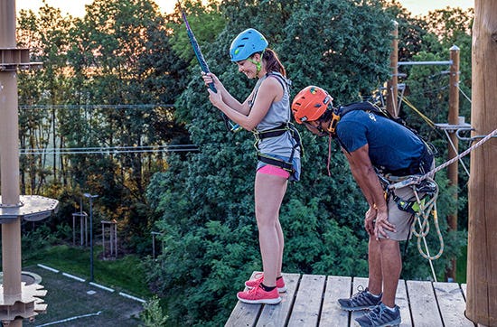 Hochseilgarten in München als Geschenkidee