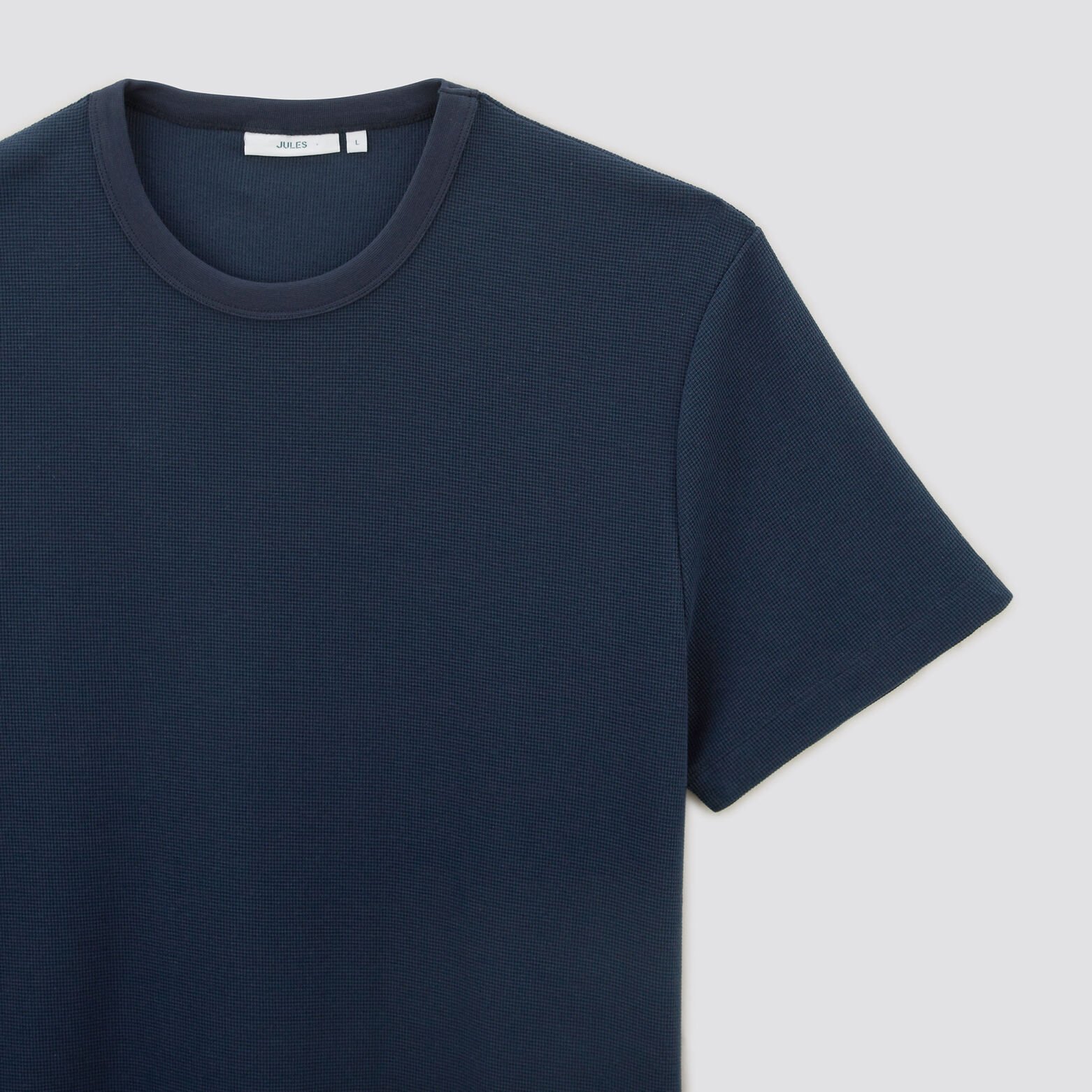 Tee shirt matière fantaisie Bleu foncé