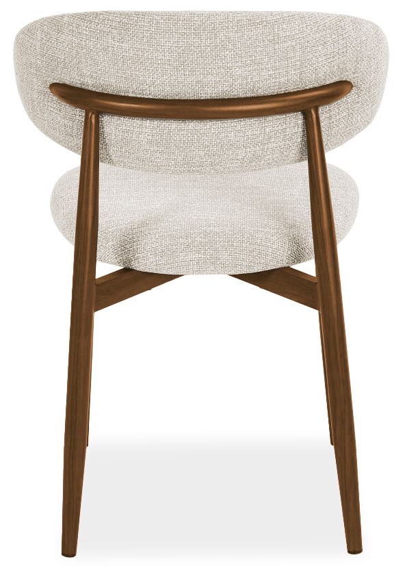 Eetkamerstoel Beige Walnut Kumo B52 x D56 x H77 cm