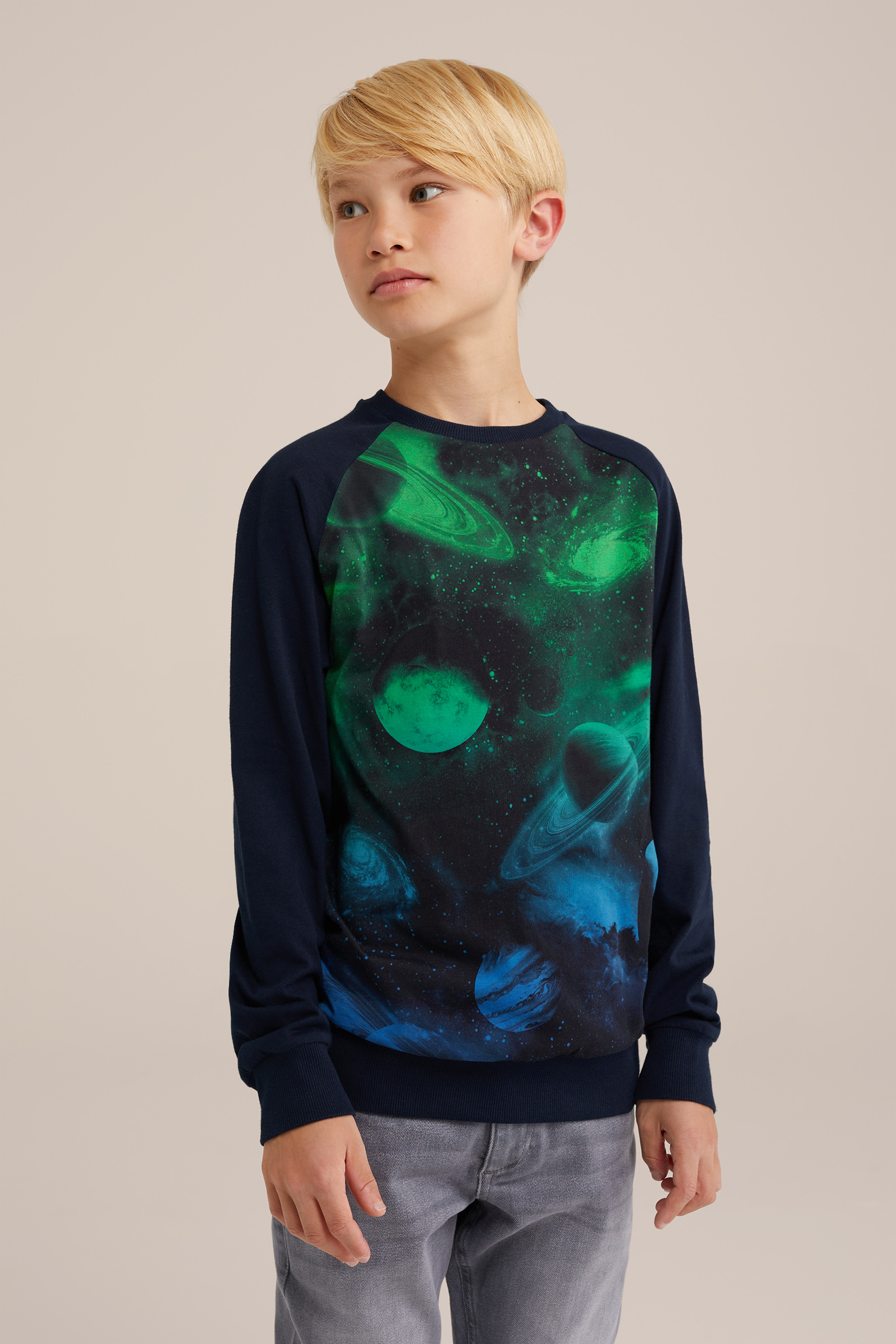Jongens T-shirt met dessin Blue Ridge Donkerblauw
