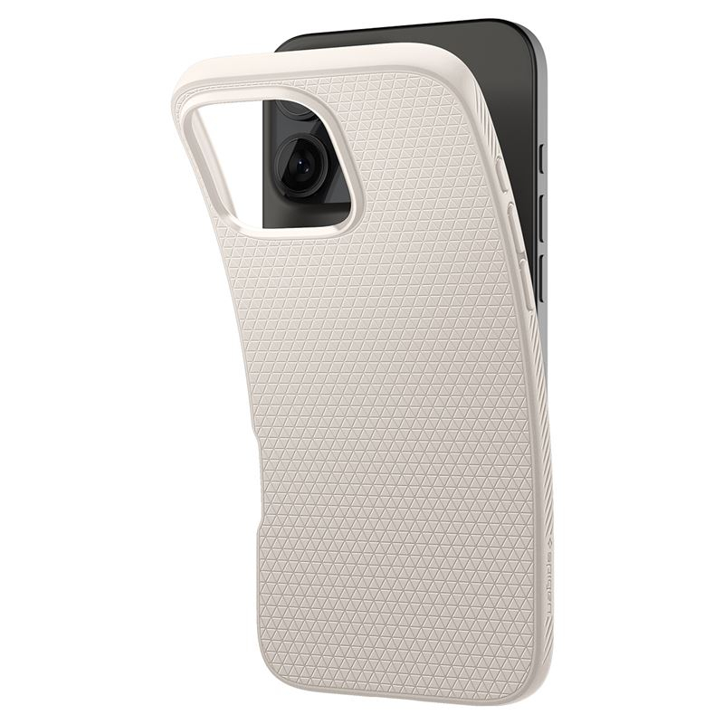 iPhone 16 Pro Max Liquid Air Case Gummi Hülle (ACS07991) - Natural Titanium (Silber)