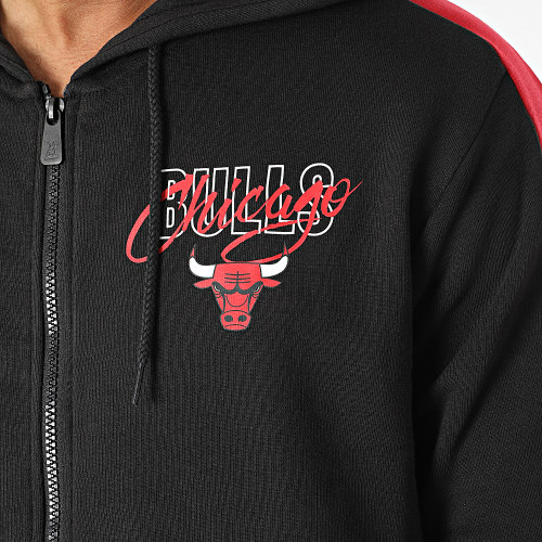 Sweat Zippé Capuche A Bandes Script Chicago Bulls 60332186 Noir