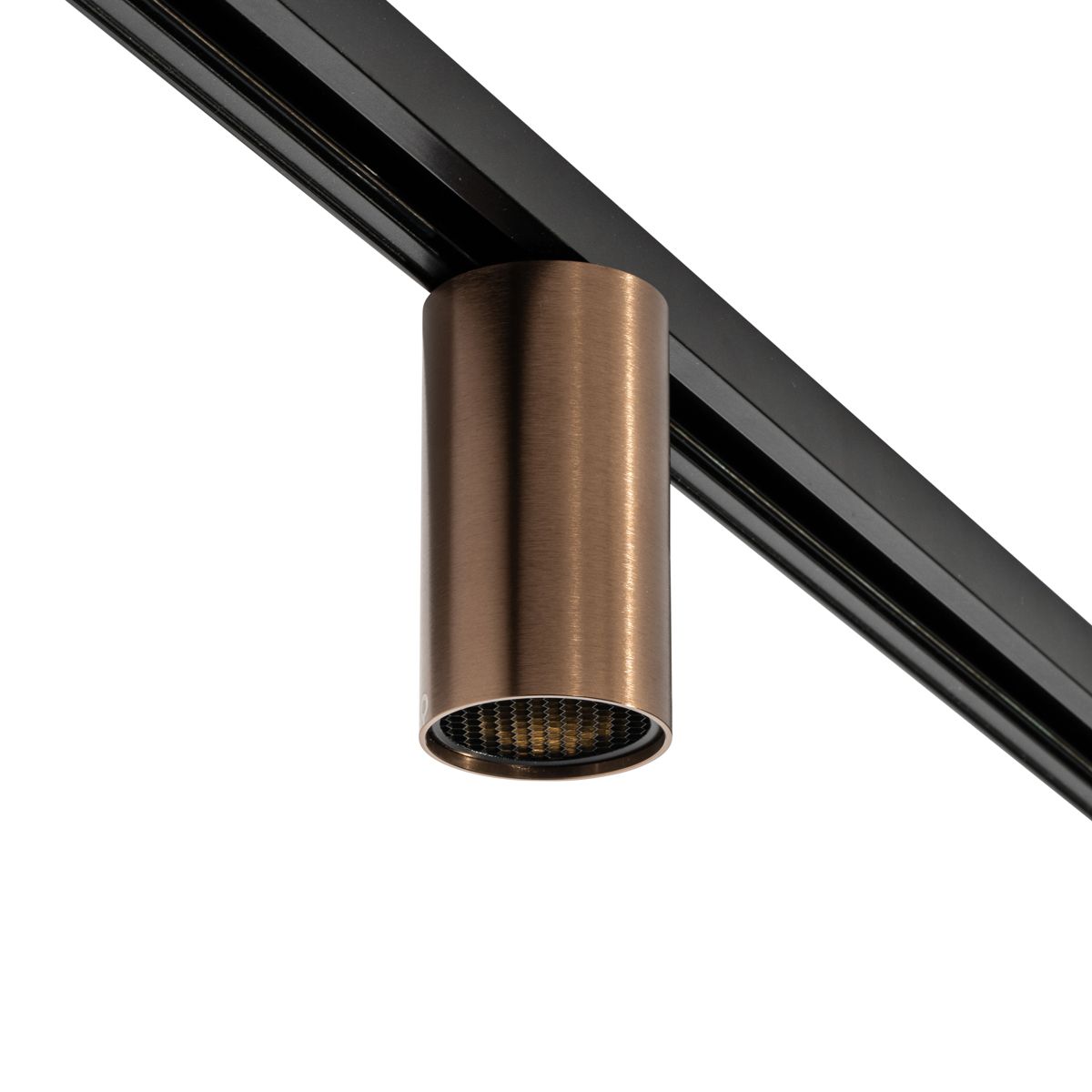 Moderne spot donker brons voor railsysteem 1-fase GU10 50mm - Iconic Ruby Honey
