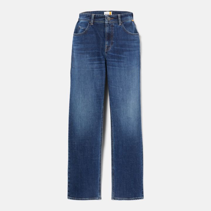 Calça jeans Stretch Core masculina em azul marinho ou índigo.
