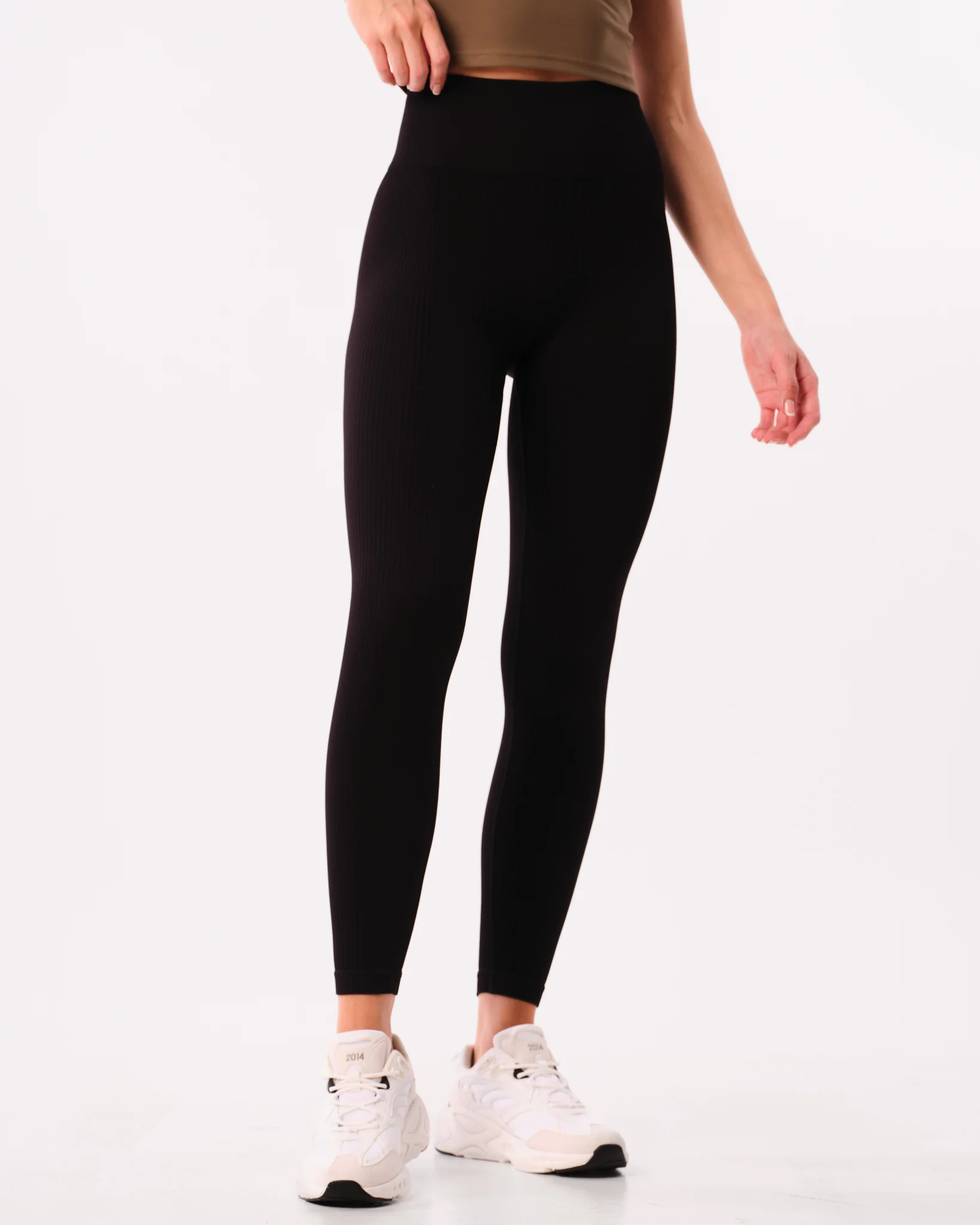 Bumpro Perfect Wide Rib Scrunch Tights Black