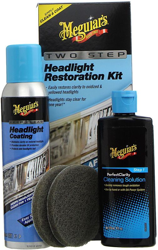 Meguiars - Headlight Restoration Kit - 118ml Reinigingsoplossing - 118ml Coating
