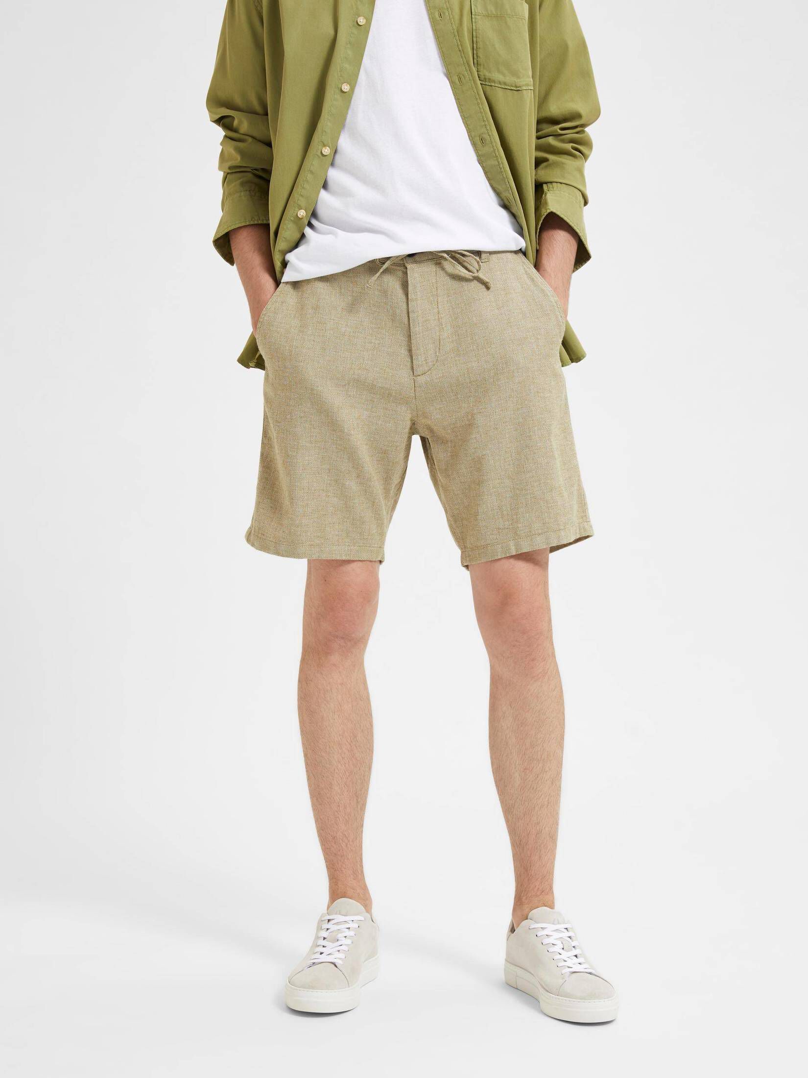 Selected Homme| Herren Shorts SLHCOMFORT-BRODY LINEN SHORTS
