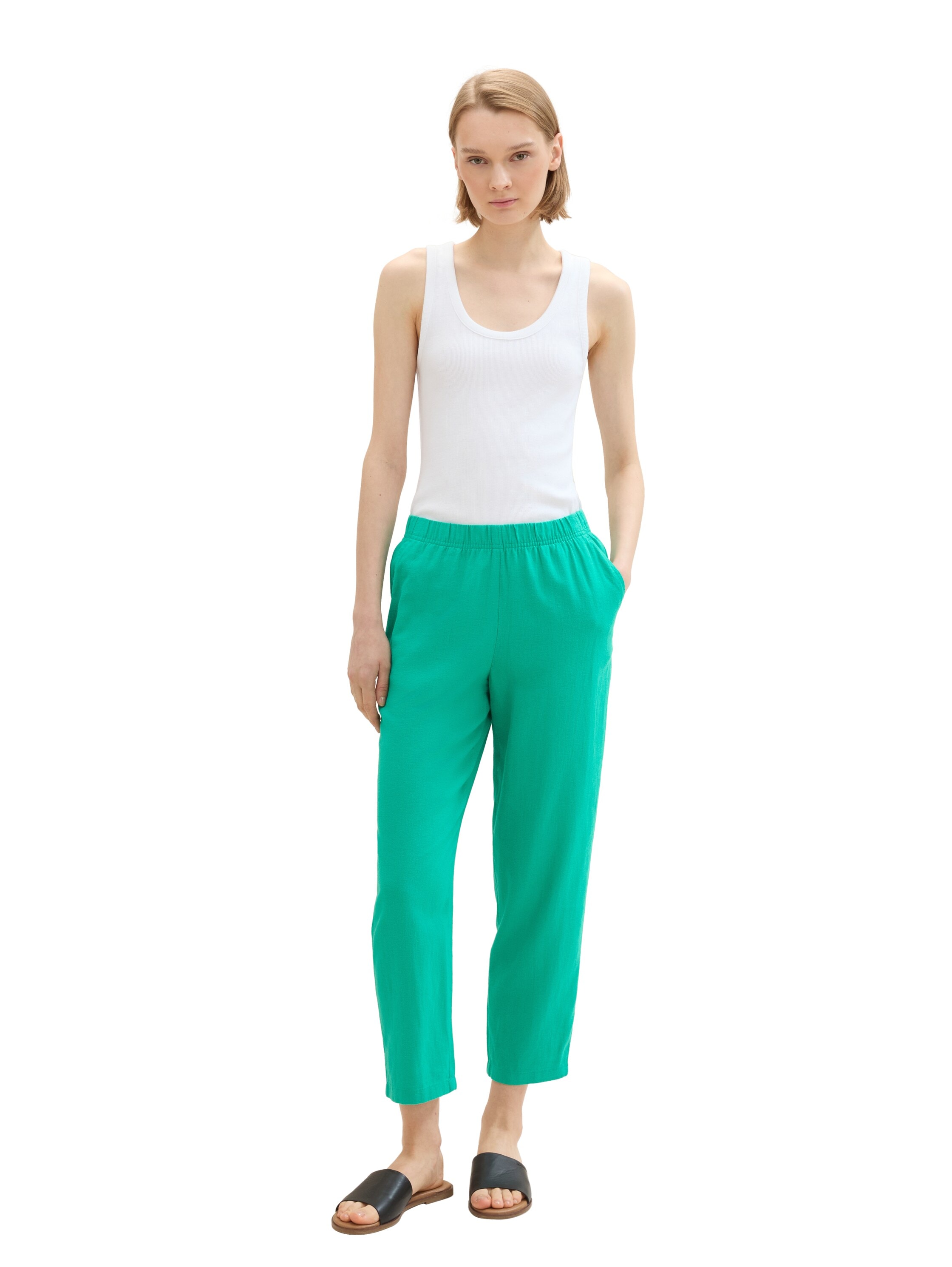 TOM TAILOR Denim 7/8-Hose  Sommerhose im Streifen-Design
