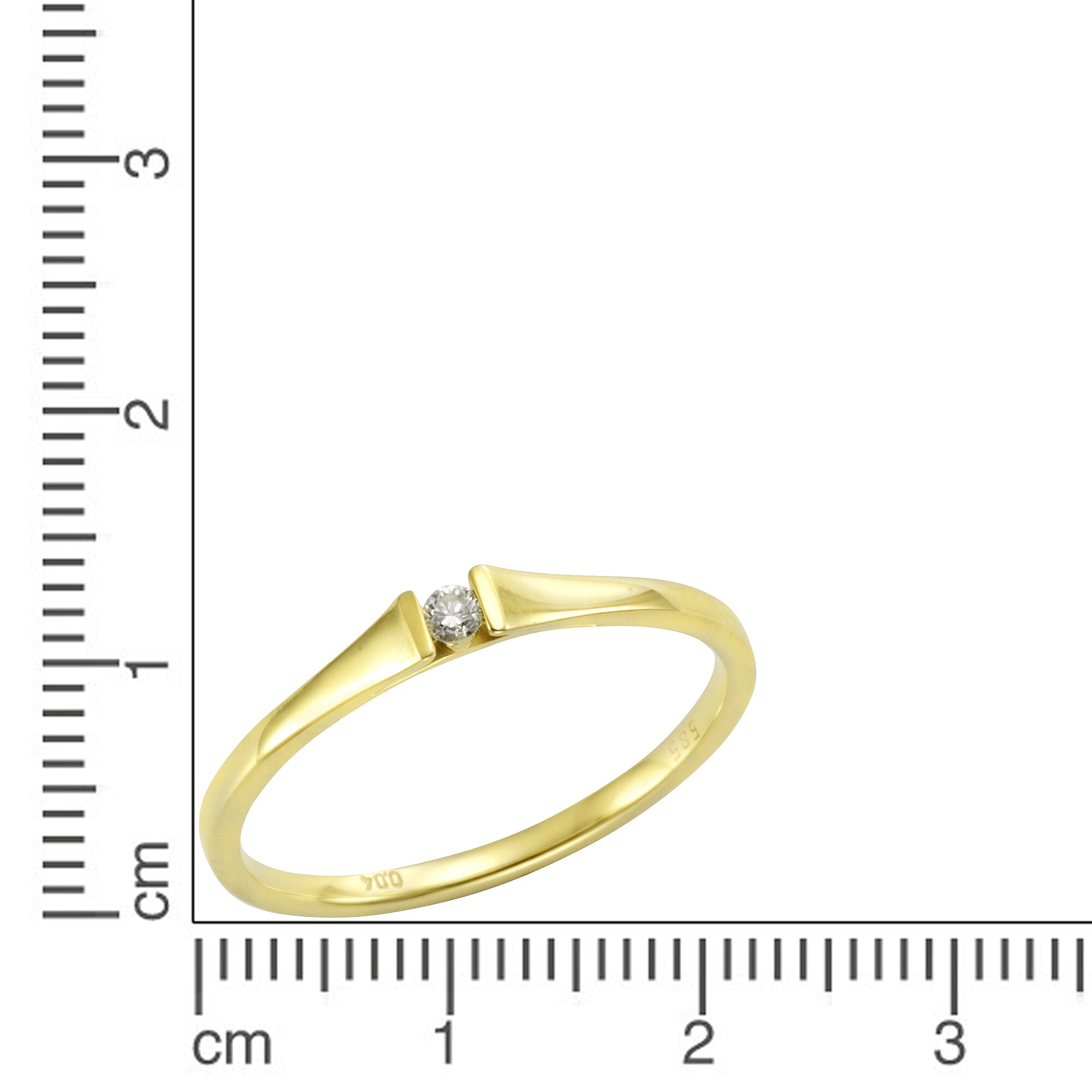 Orolino Ring Gold 585 mit Brillant 0,04ct.