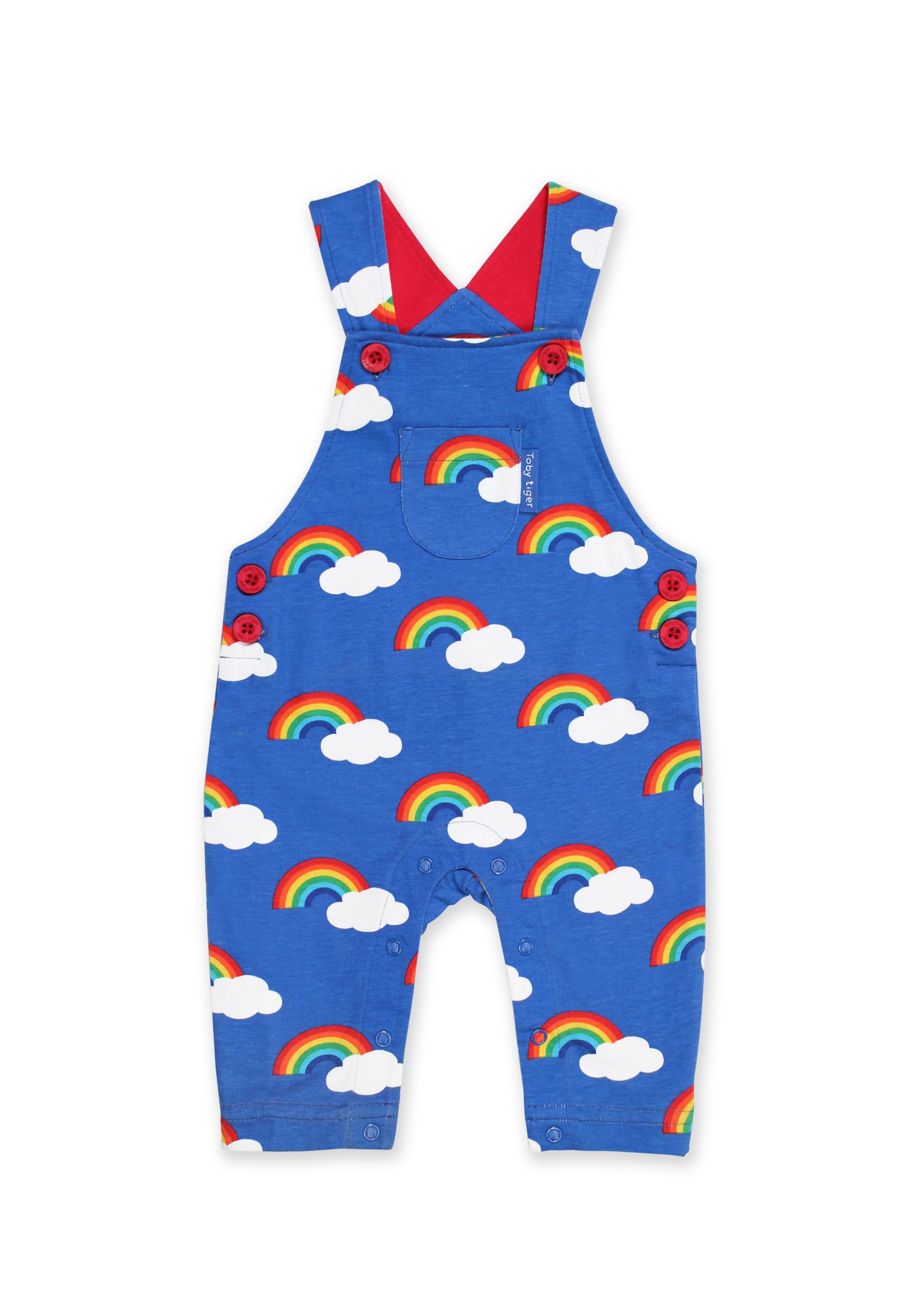Toby Tiger Latzhose mit Regenbogen-Allover