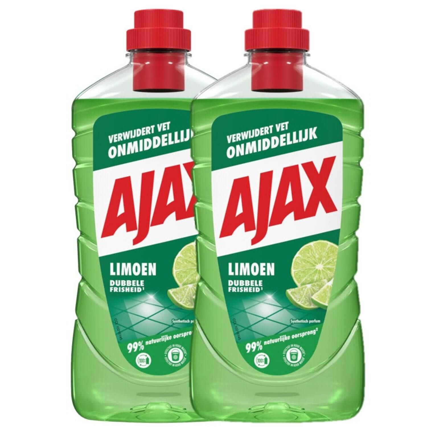 Ajax Allesreiniger Limoen – Multipack (2 x 1000 ml)