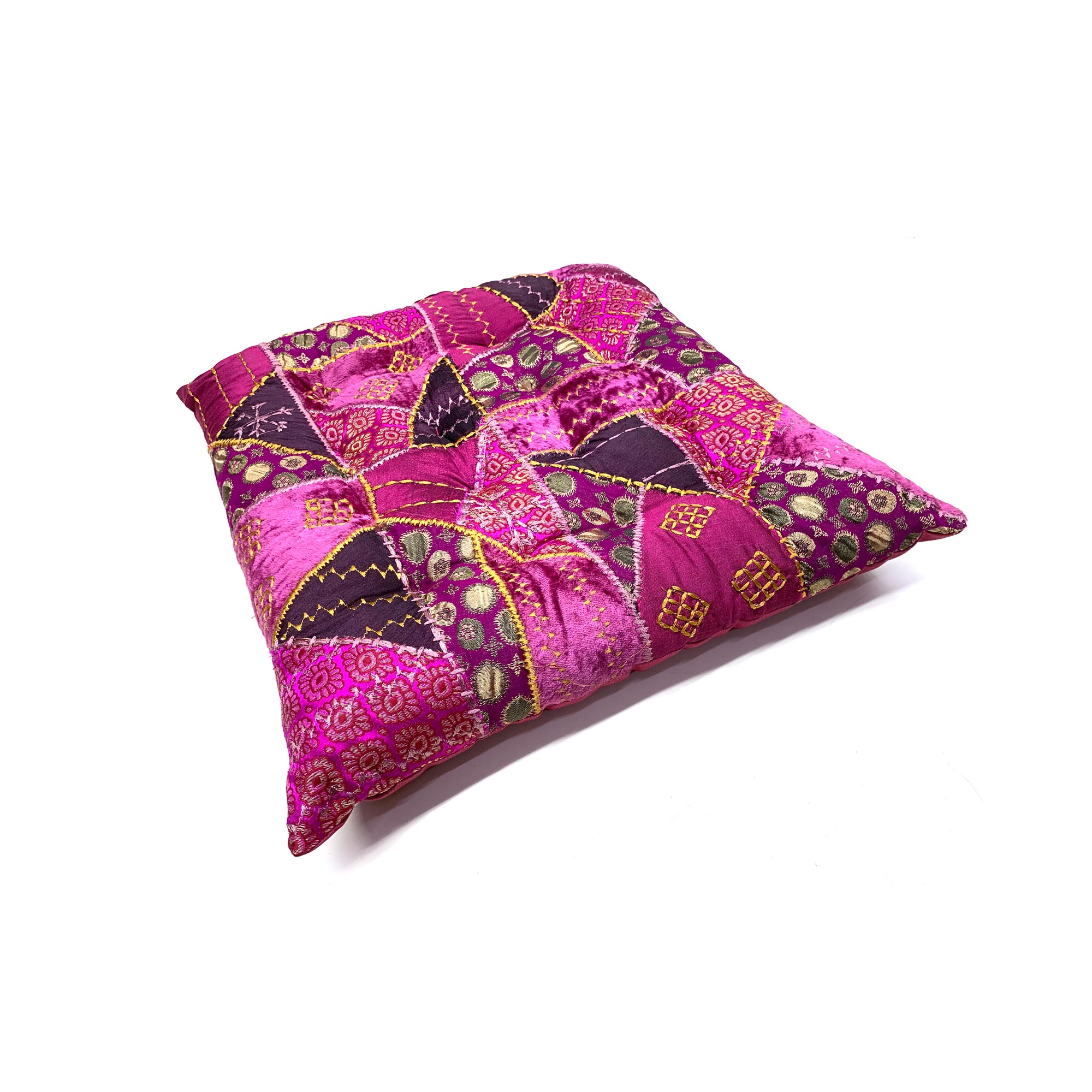 Sitzkissen pink, L 40 cm, B 40 cm, H 8 cm von fischer's lagerhaus