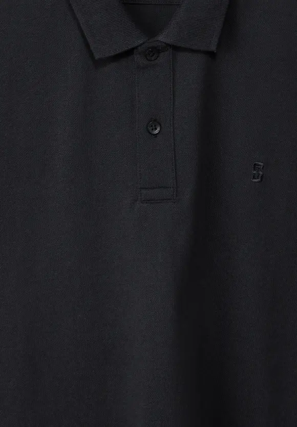 Piquée Poloshirt - faded black