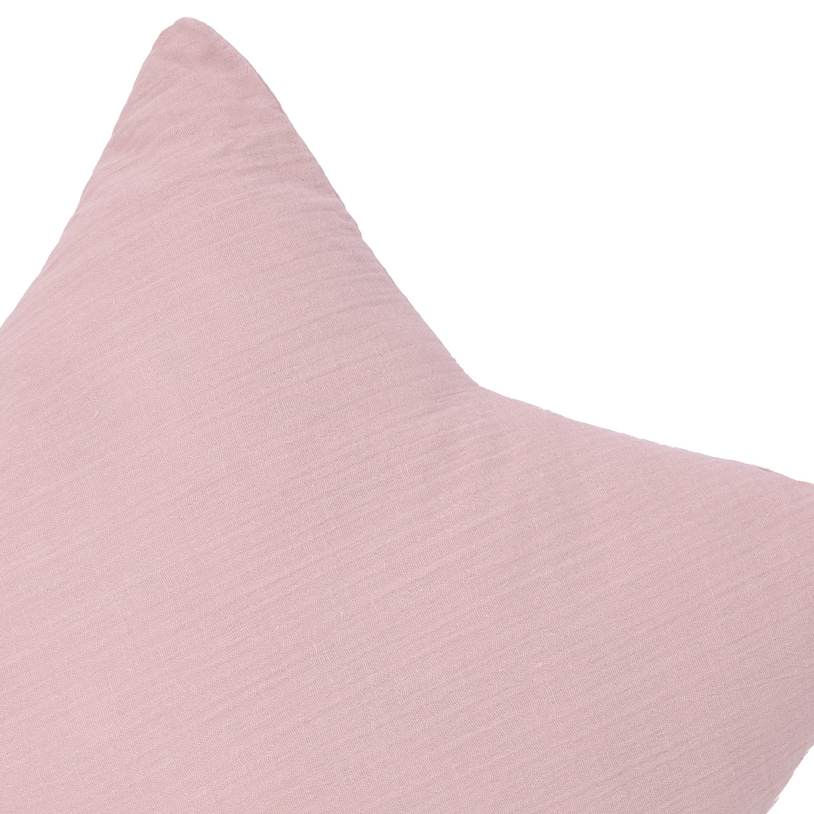 My Home Musselin-Sternkissen mit weicher Füllung rosa