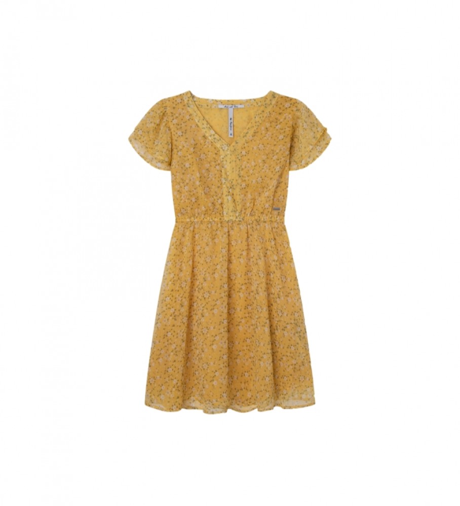 Vestido amarelo Holly da Pepe Jeans