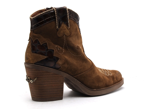 Nemonic boots bottine talons femme 2280 marron